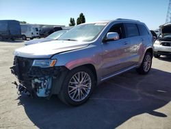 Salvage cars for sale at Hayward, CA auction: 2018 Jeep Grand Cherokee Summit