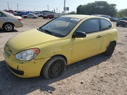 Salvage cars for sale at Oklahoma City, OK auction: 2008 Hyundai Accent GS