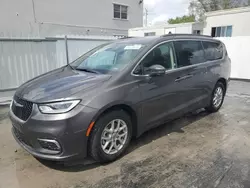 Salvage cars for sale from Copart Opa Locka, FL: 2022 Chrysler Pacifica Touring L