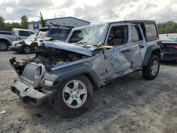 Salvage cars for sale at Savannah, GA auction: 2019 Jeep Wrangler Unlimited Sport