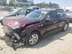 Salvage cars for sale at Spartanburg, SC auction: 2016 KIA Optima LX