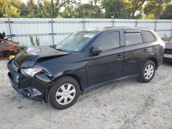 Salvage cars for sale at Hampton, VA auction: 2014 Mitsubishi Outlander ES