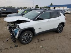 Salvage cars for sale at Woodhaven, MI auction: 2023 Jeep Compass Limited