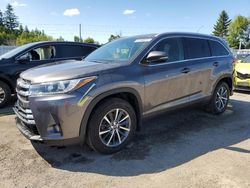 Salvage cars for sale at Bowmanville, ON auction: 2017 Toyota Highlander SE