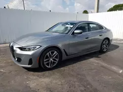 BMW 4 Series salvage cars for sale: 2024 BMW 430I Gran Coupe