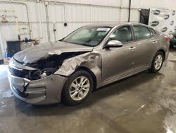 KIA salvage cars for sale: 2016 KIA Optima LX