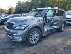 Infiniti salvage cars for sale: 2017 Infiniti QX80 Base