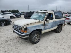 Salvage cars for sale at Taylor, TX auction: 1990 Ford Bronco II