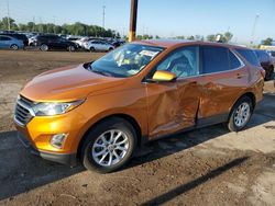 Salvage cars for sale at Woodhaven, MI auction: 2018 Chevrolet Equinox LT