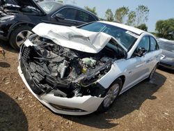 Salvage cars for sale at Elgin, IL auction: 2017 Hyundai Sonata Hybrid