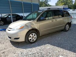 Salvage cars for sale at Augusta, GA auction: 2007 Toyota Sienna CE