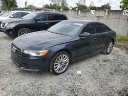 Salvage cars for sale at Opa Locka, FL auction: 2014 Audi A6 Premium Plus