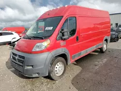 Salvage cars for sale at Kansas City, KS auction: 2015 Dodge RAM Promaster 2500 2500 High