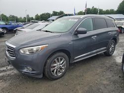 Salvage cars for sale at East Granby, CT auction: 2014 Infiniti QX60 Hybrid