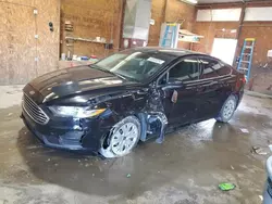 Salvage cars for sale at Ebensburg, PA auction: 2019 Ford Fusion S