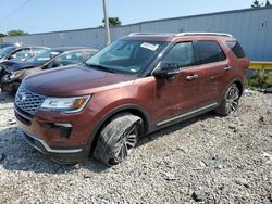 Ford salvage cars for sale: 2018 Ford Explorer Platinum