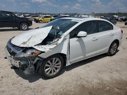 Salvage cars for sale at Houston, TX auction: 2012 Honda Civic EX