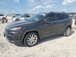 Salvage cars for sale from Copart Houston, TX: 2015 Jeep Cherokee Limited