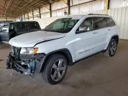 Salvage cars for sale at Phoenix, AZ auction: 2015 Jeep Grand Cherokee Limited