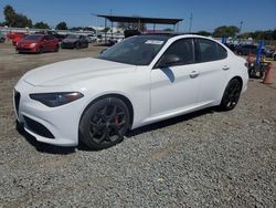 Salvage cars for sale at San Diego, CA auction: 2019 Alfa Romeo Giulia TI