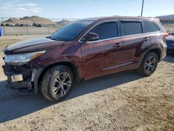 Salvage cars for sale at North Las Vegas, NV auction: 2018 Toyota Highlander LE