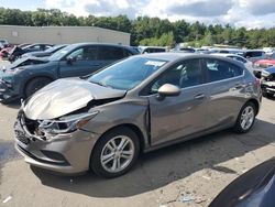 Salvage cars for sale at Exeter, RI auction: 2017 Chevrolet Cruze LT