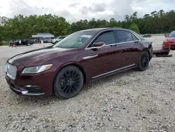 2017 Lincoln Continental Select en venta en Houston, TX