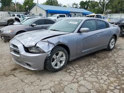 Salvage cars for sale at Wichita, KS auction: 2013 Dodge Charger SXT