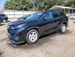 Salvage cars for sale at Austell, GA auction: 2024 Toyota Highlander LE