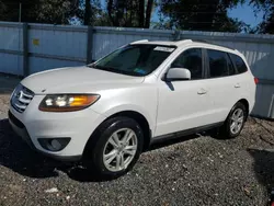 Salvage cars for sale at Ocala, FL auction: 2011 Hyundai Santa FE SE