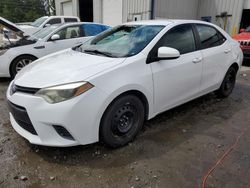 Salvage cars for sale at Savannah, GA auction: 2016 Toyota Corolla L