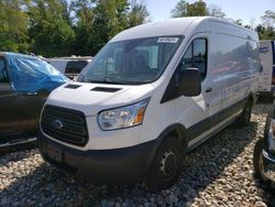 Salvage trucks for sale at West Warren, MA auction: 2018 Ford Transit T-250