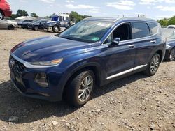 Salvage cars for sale at Hillsborough, NJ auction: 2019 Hyundai Santa FE Limited