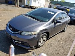 Salvage cars for sale at New Britain, CT auction: 2014 Honda Civic LX