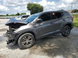 Salvage cars for sale at Orlando, FL auction: 2018 Toyota Highlander LE