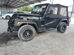 Salvage cars for sale at Cartersville, GA auction: 1998 Jeep Wrangler / TJ SE