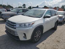 Salvage cars for sale at Bridgeton, MO auction: 2018 Toyota Highlander SE