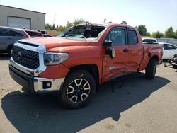 Salvage cars for sale at Woodburn, OR auction: 2018 Toyota Tundra Double Cab SR/SR5