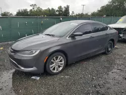 Chrysler 200 Limited salvage cars for sale: 2015 Chrysler 200 Limited