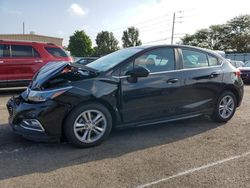 Salvage cars for sale at Moraine, OH auction: 2018 Chevrolet Cruze LT