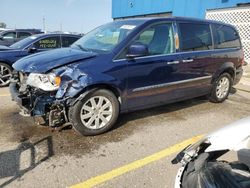 Salvage cars for sale at Woodhaven, MI auction: 2016 Chrysler Town & Country Touring