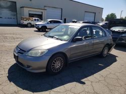 Salvage cars for sale at Woodburn, OR auction: 2005 Honda Civic LX