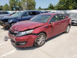 Salvage cars for sale at Bridgeton, MO auction: 2013 KIA Optima LX