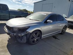 Salvage cars for sale at Sacramento, CA auction: 2017 Honda Accord Sport