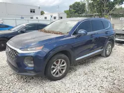 Salvage cars for sale at Opa Locka, FL auction: 2019 Hyundai Santa FE SEL