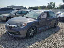 Salvage cars for sale at Wayland, MI auction: 2016 Honda Accord Sport