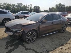 Salvage cars for sale at Baltimore, MD auction: 2020 Acura TLX Advance