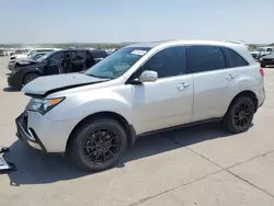 Salvage cars for sale at Grand Prairie, TX auction: 2012 Acura MDX