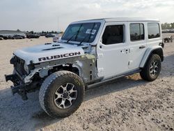 Salvage cars for sale at Houston, TX auction: 2021 Jeep Wrangler Unlimited Rubicon