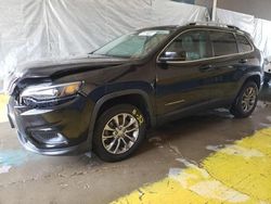 Salvage cars for sale from Copart Indianapolis, IN: 2019 Jeep Cherokee Latitude Plus